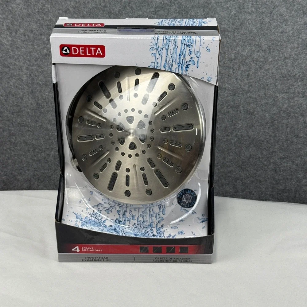 Delta 75444SN 4-Spray Brushed Nickel Shower‎ Head with SpotShield Technology